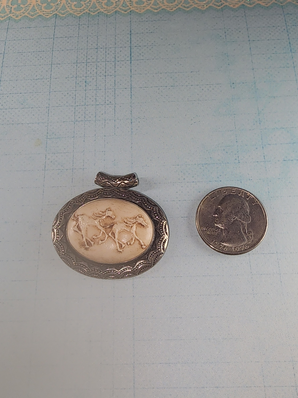 Carolyn Pollack Relios Andre Rodriguez Horse Sterling Pendant - Picture 4 of 5